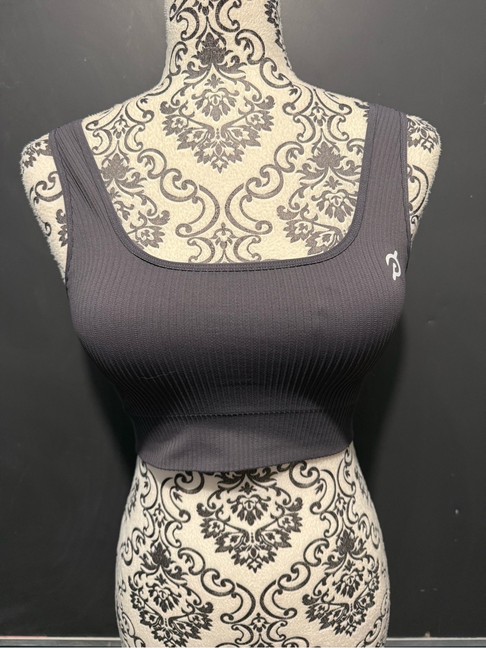 Peloton grey sports bra